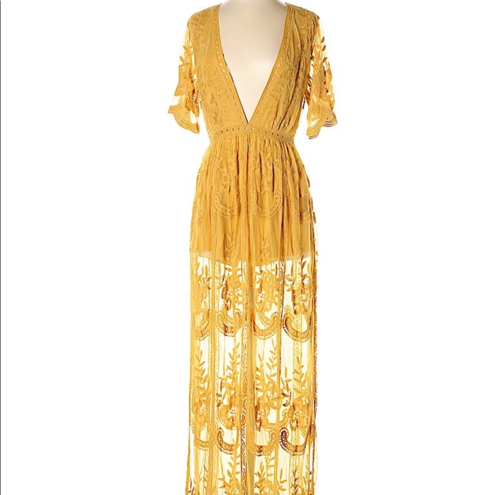 Honey Punch Maxi Jumpsuit M